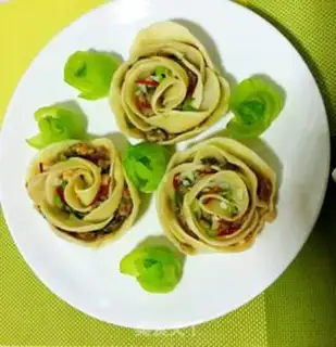 Make Shrimp heart roses steam step 7