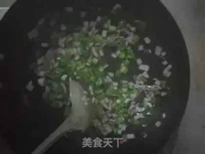 Make Sausage fried rice step 2