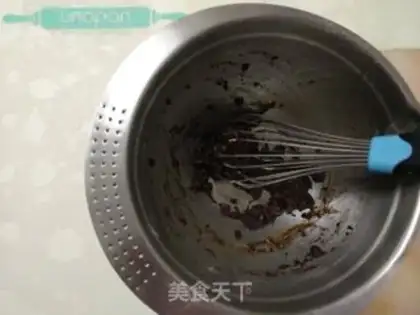 Make Double chocolate mousse cake step 5