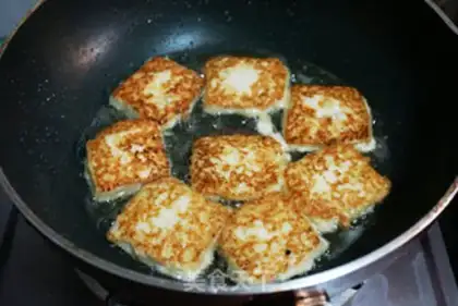 Make Fried tofu step 1