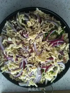 Make Bacon mushroom pizza step 4