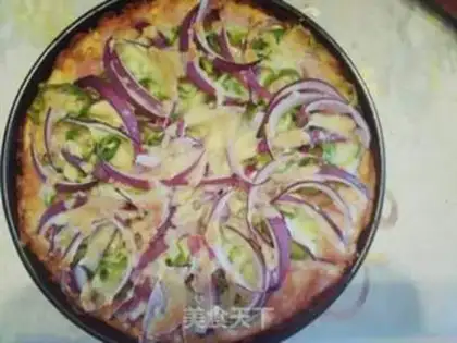 Make Bacon mushroom pizza step 5