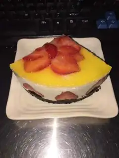Make Strawberry cheesecake step 16