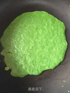 Make Spinach sauce and vegetable burrito step 5