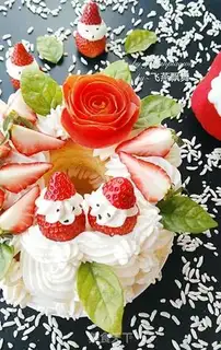 Make Christmas Ring Cake step 23