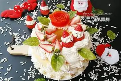 Make Christmas Ring Cake step 25