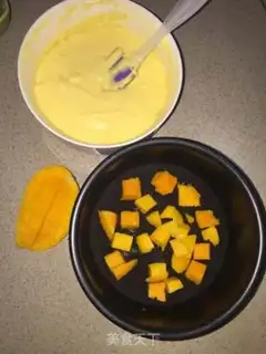 Make Mango cheese on a tea cake step 7