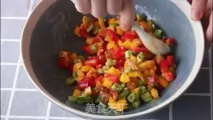 Make A pepper yolk squid step 3