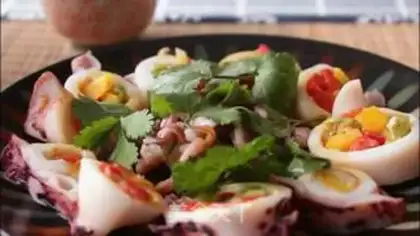 Make A pepper yolk squid step 8