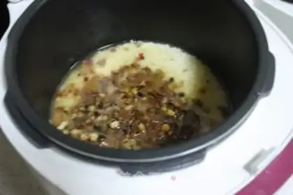 Make Spicy rice step 8