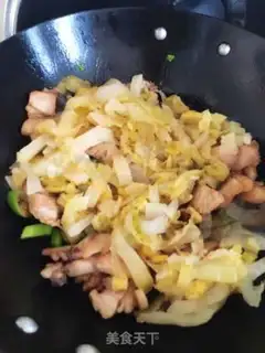 Make A sour fan with white meat step 7