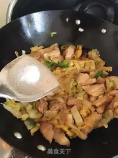 Make A sour fan with white meat step 8