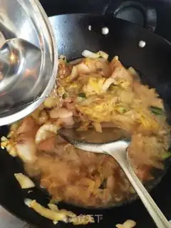 Make A sour fan with white meat step 9