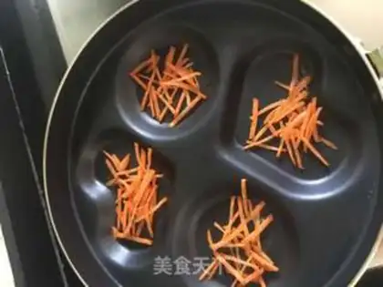 Make Carrots and eggcakes step 2