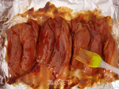 Make Honey sauce and roast meat step 7