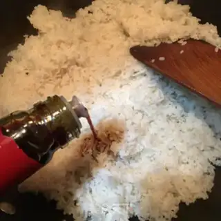 Make Weenie, soy rice step 5