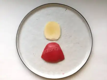 Make Santa platter step 1