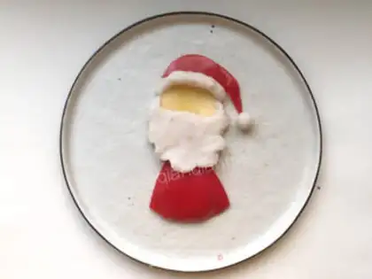 Make Santa platter step 2