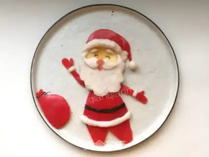Make Santa platter step 4
