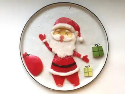 Make Santa platter step 5
