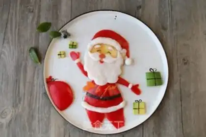 Make Santa platter step 6