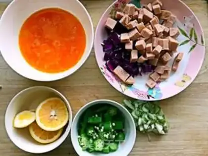 Make Egg fried rice step 0