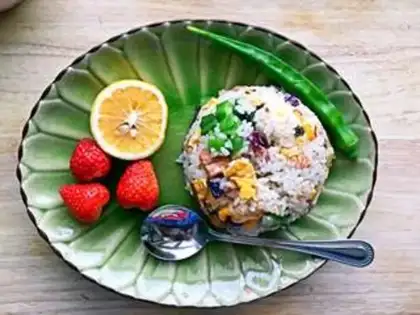 Make Egg fried rice step 3