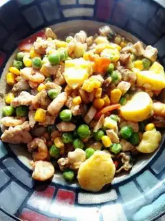 Make Seafood chicken step 5