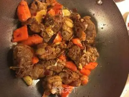 Make Spicy lamb hotpot step 2
