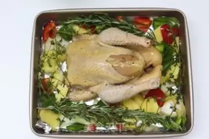 Make Christmas turkey step 4