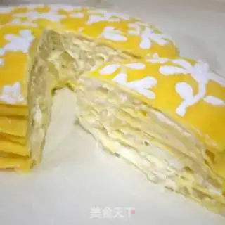 Make The durian cake step 16