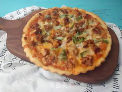 Make Black pepper chicken pizza step 22