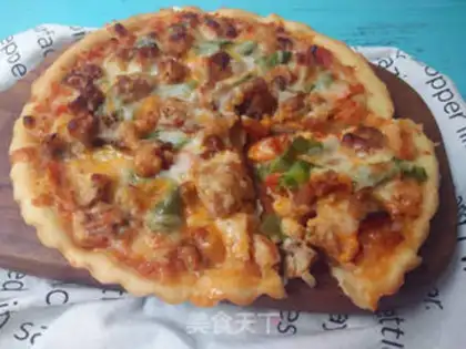 Make Black pepper chicken pizza step 23