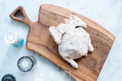 Make Christmas chicken step 2