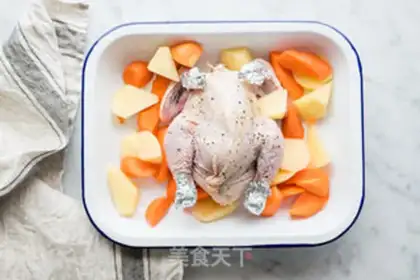 Make Christmas chicken step 7