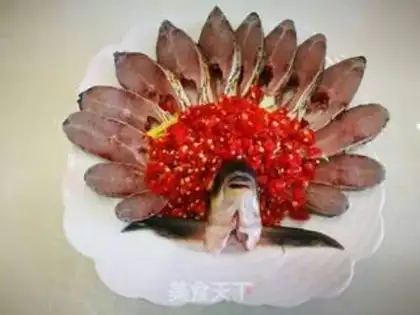 Make Precious peacock open-screen fish step 4