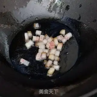 Make Bean and ham rice step 2