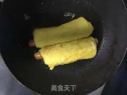 Make Toast ham roll step 12