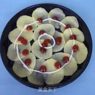 Make Ham cheese and potato chips step 3