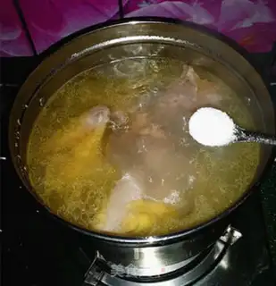 Make Old chicken soup step 7