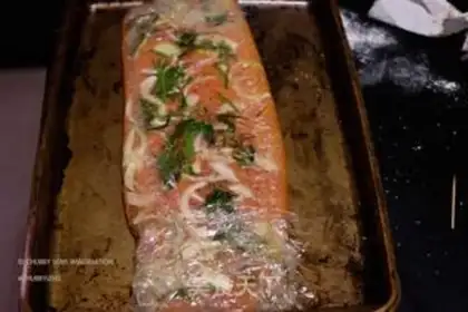 Make Salted salmon in Eastern Europe step 9