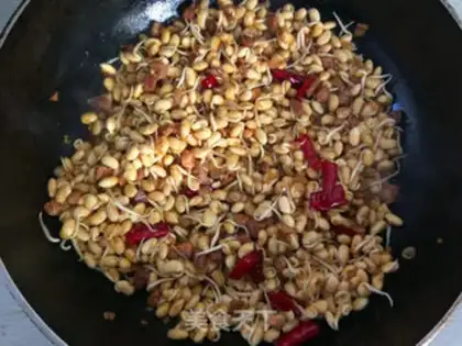 Make A soybean sprouts fan step 6