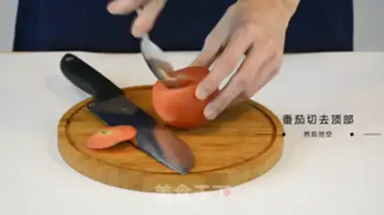 Make Tomato egg glasses step 0