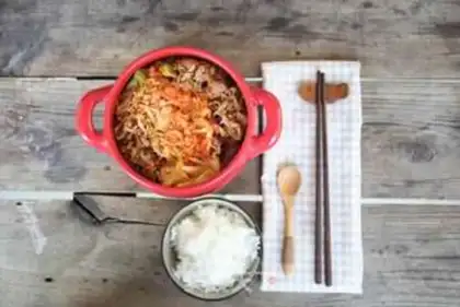 Make Korean pickle beef pan step 3
