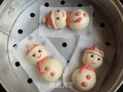 Make Snowman bean bag step 13