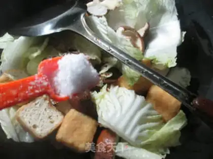 Make Soybean mushroom cabbage step 7