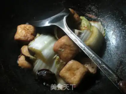 Make Soybean mushroom cabbage step 9