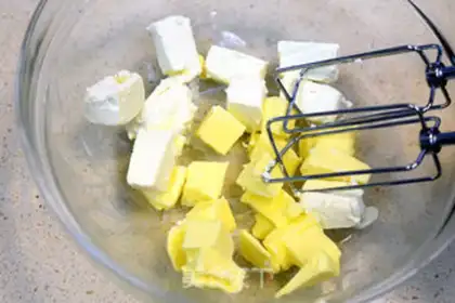 Make Lemon cream cheese pound cake step 1