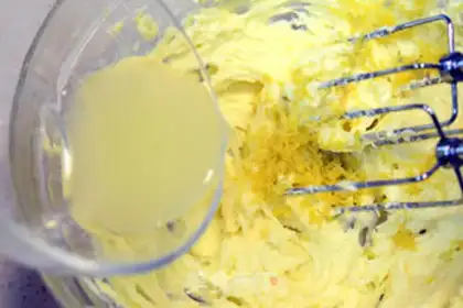 Make Lemon cream cheese pound cake step 4