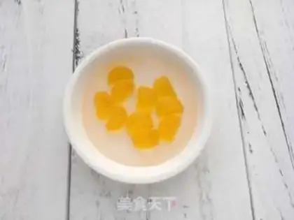 Make Orange milk pudding step 1